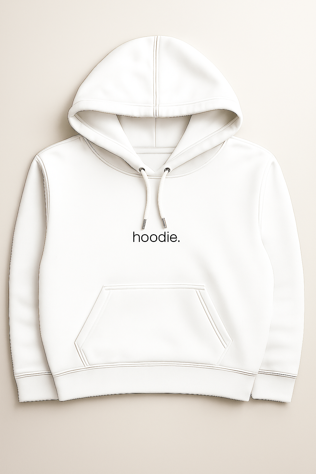 simple. hoodie. white.