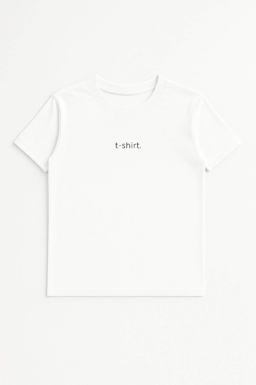 simple. t-shirt. white.