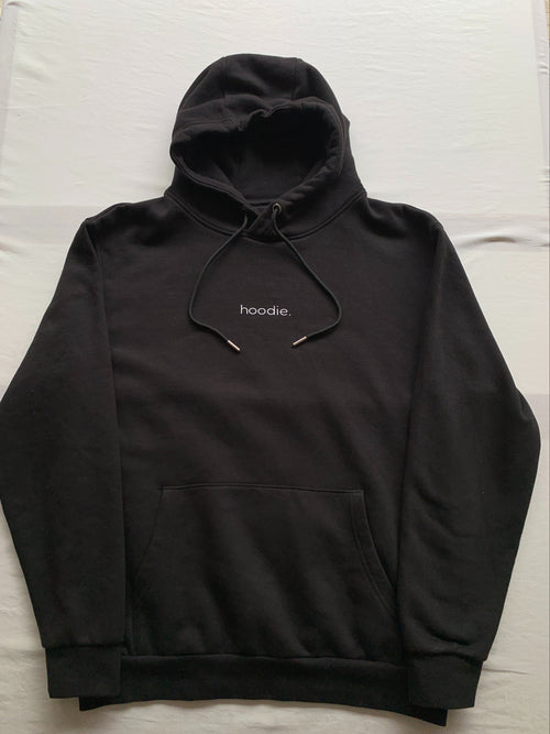 simple. hoodie. black.