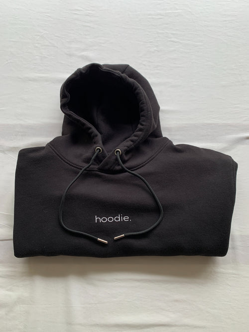 simple. hoodie. black.