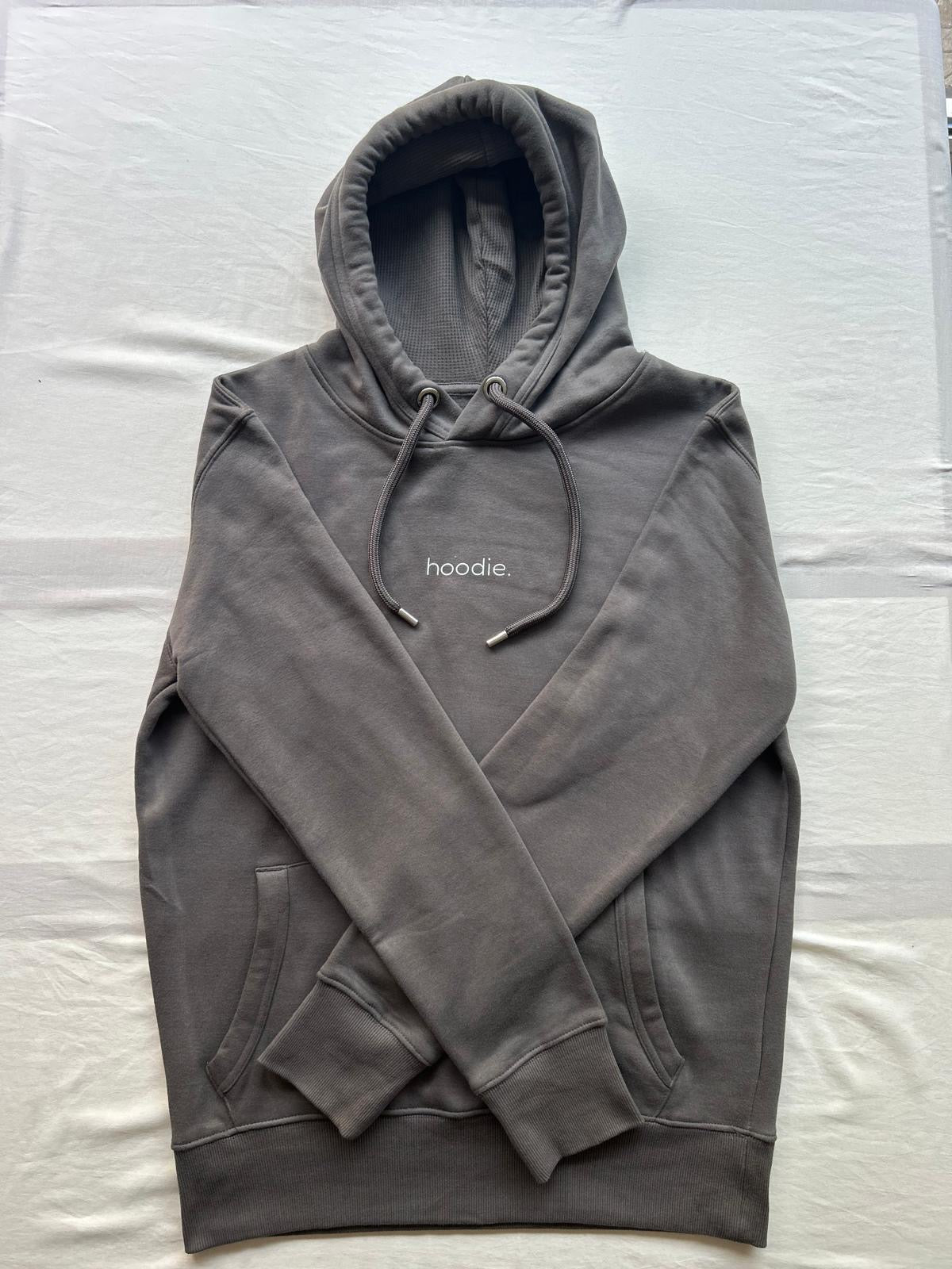 simple. hoodie. charcoal.