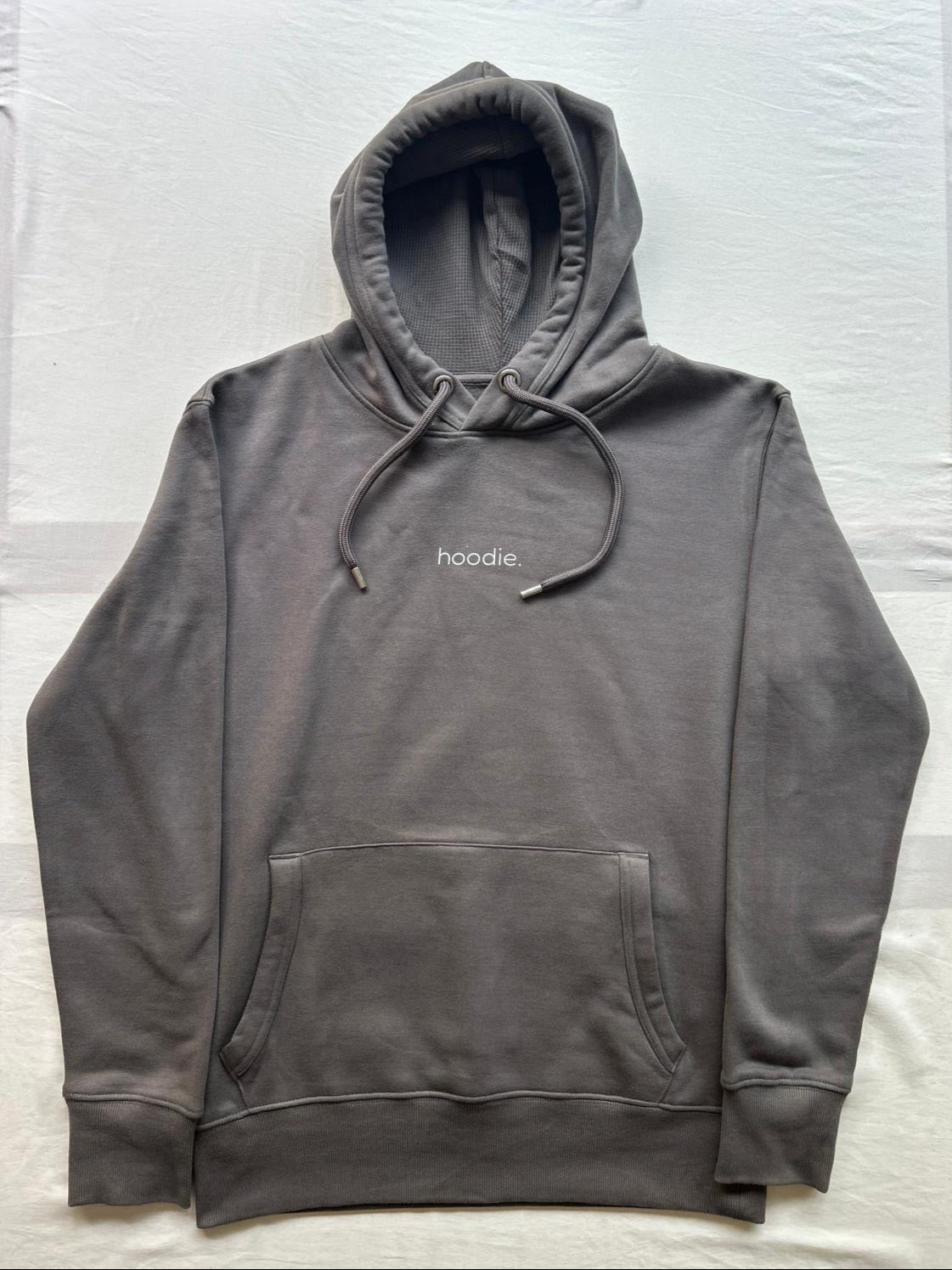 simple. hoodie. charcoal.
