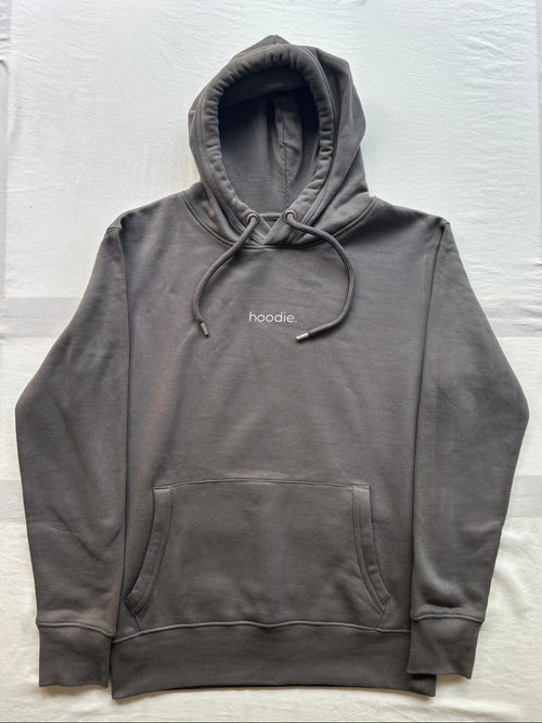 simple. hoodie. charcoal.