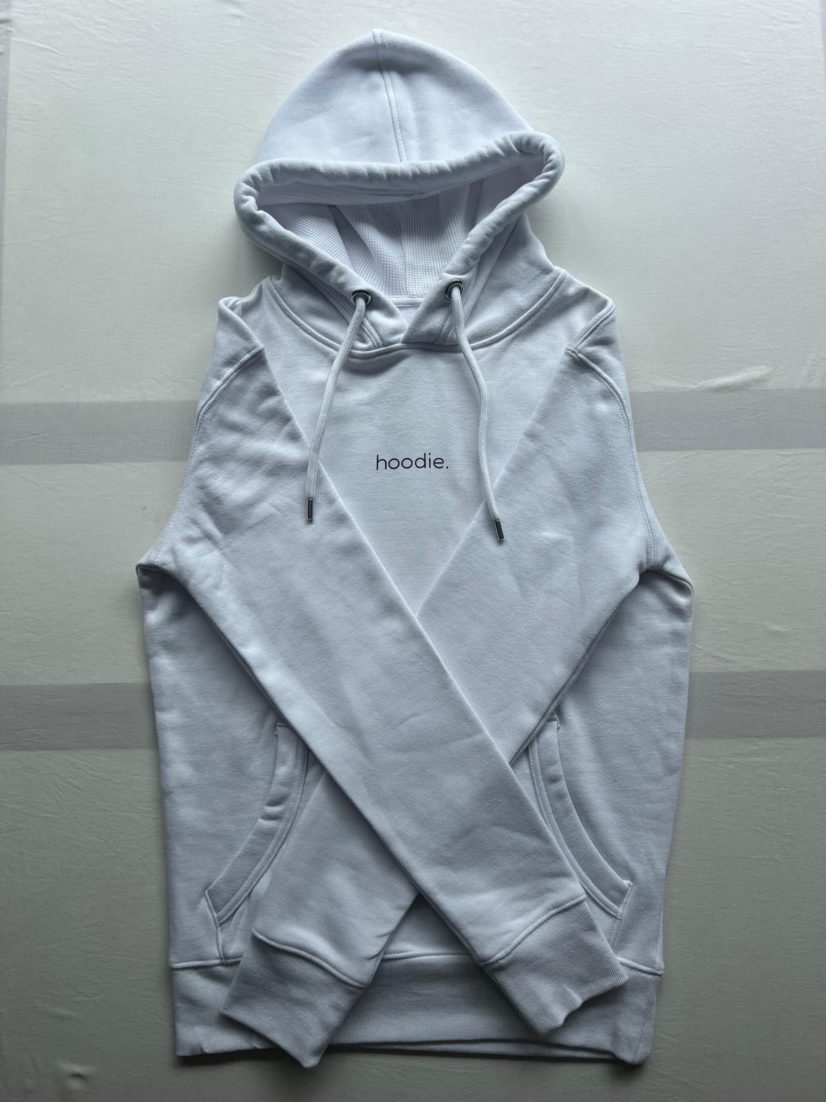 simple. hoodie. white.
