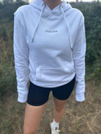 simple. hoodie. white.