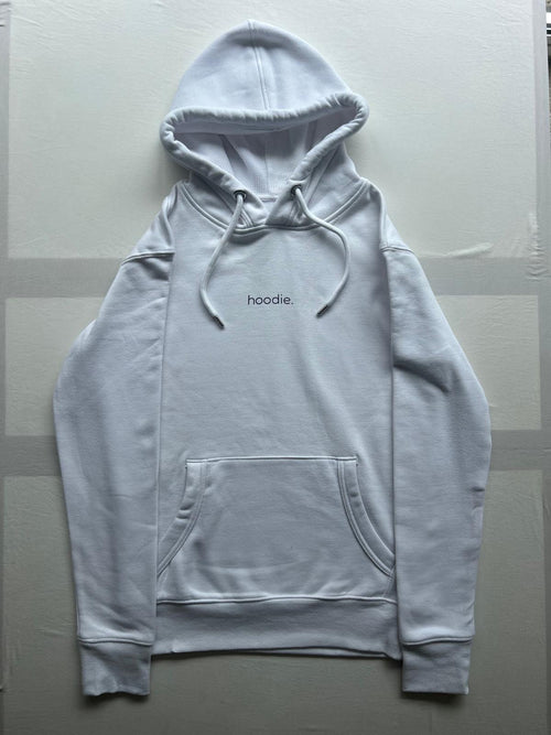simple. hoodie. white.