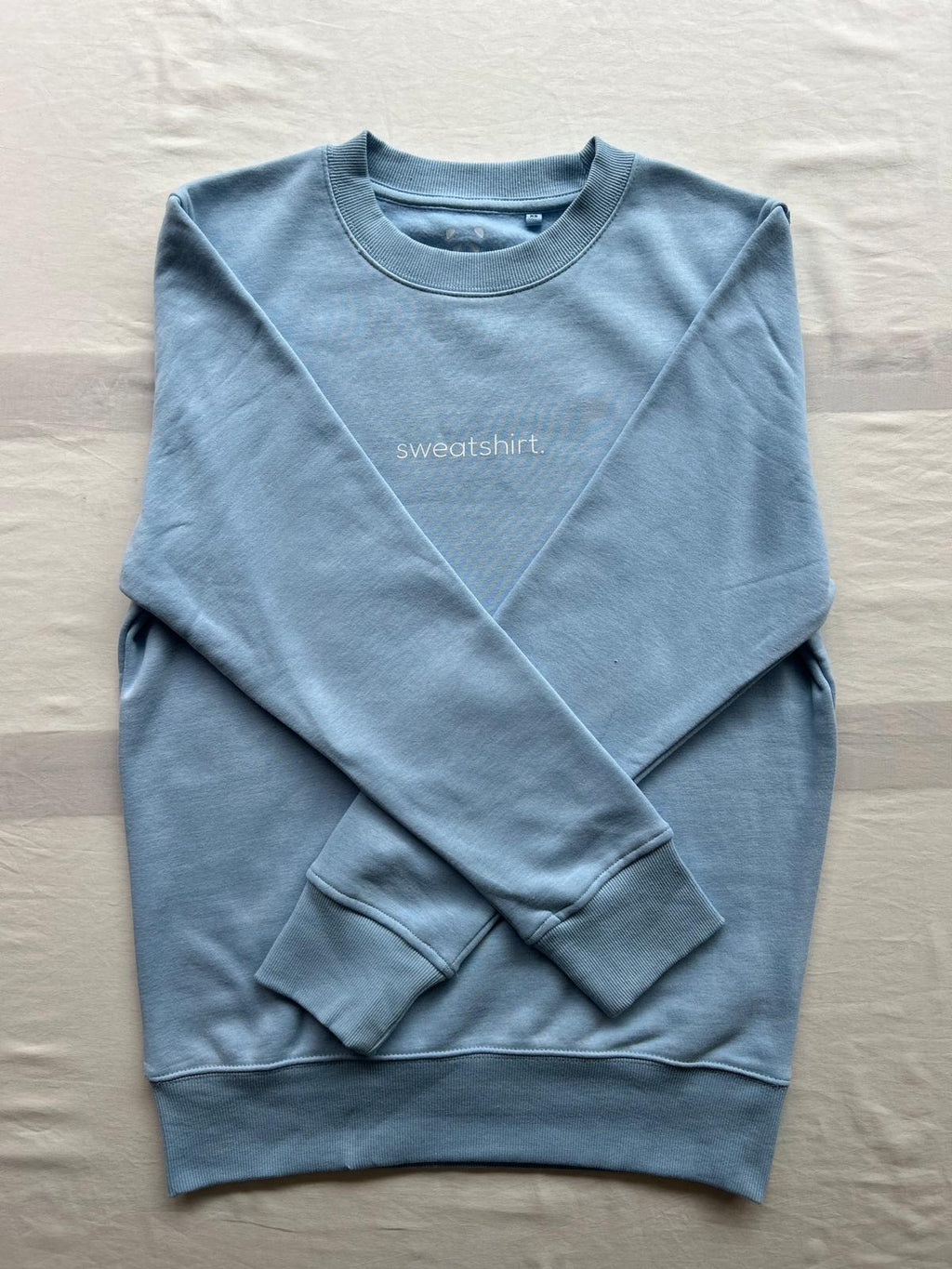 simple. sweatshirt. light-blue.
