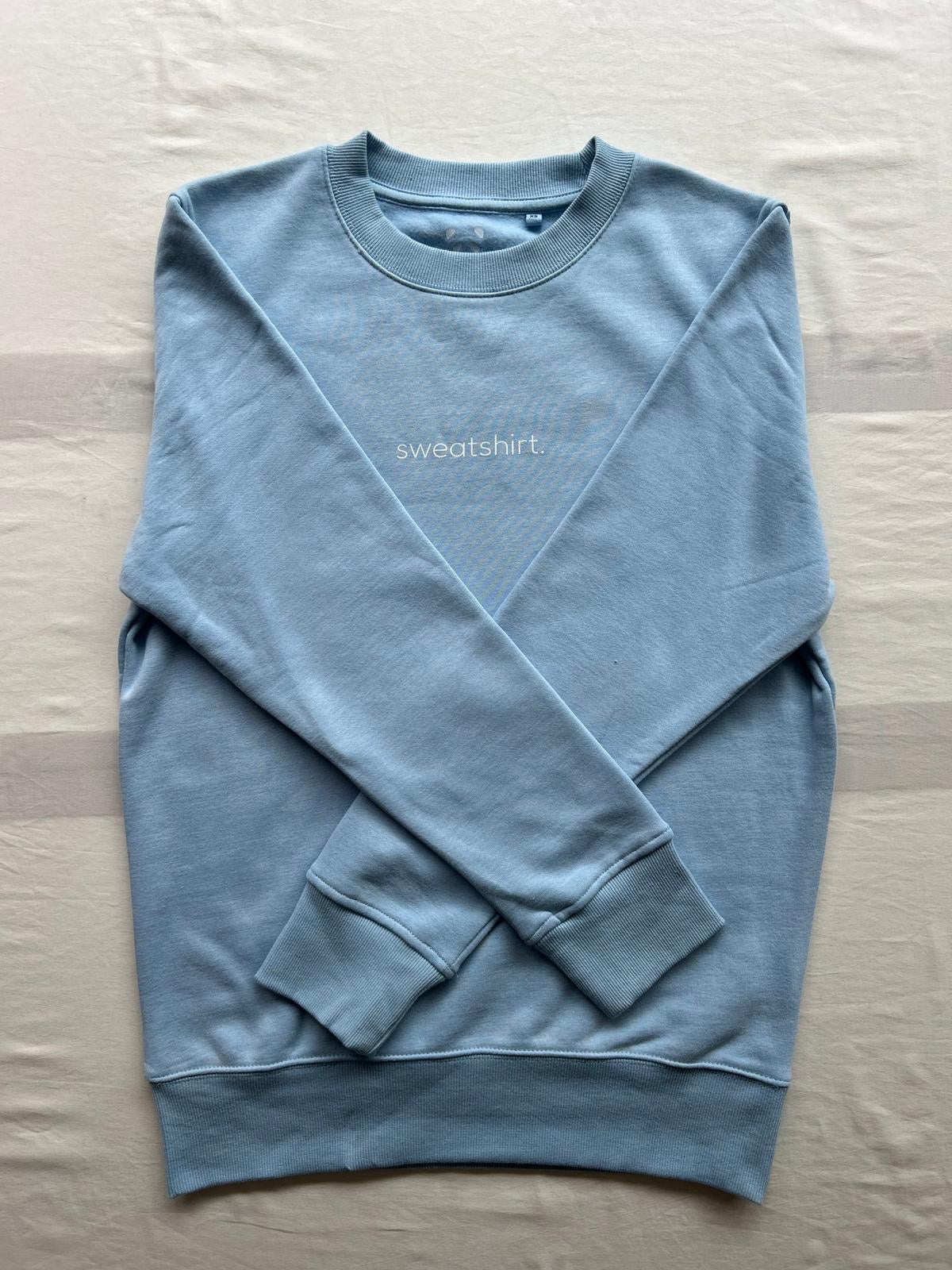 simple. sweatshirt. light-blue.
