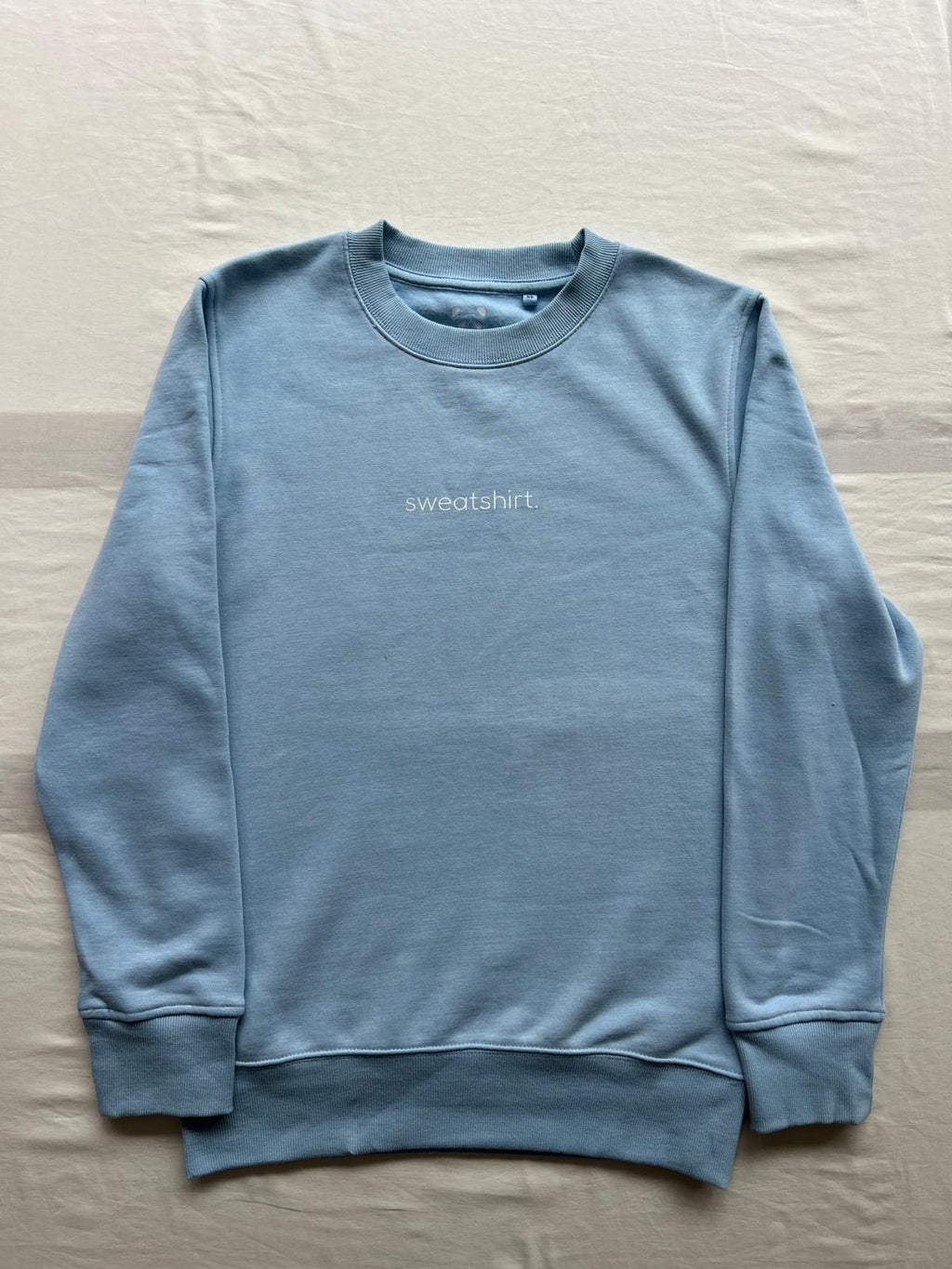 simple. sweatshirt. light-blue.