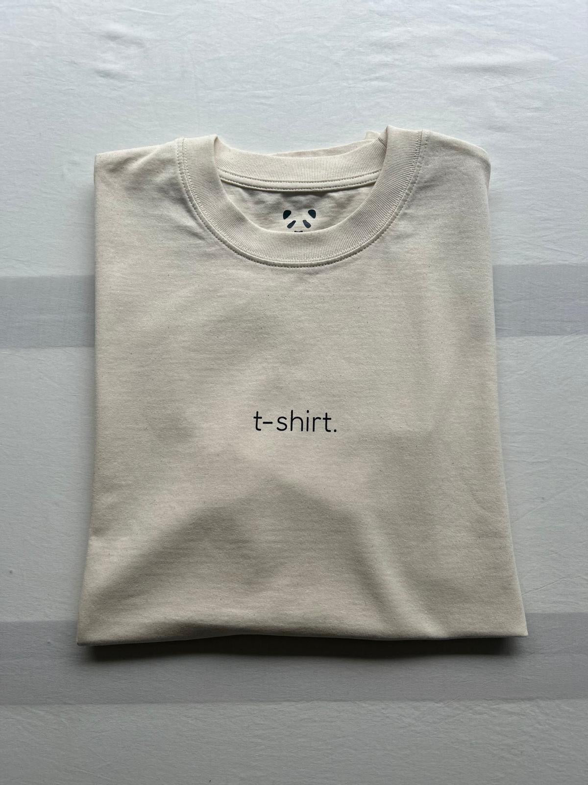 simple. t-shirt. natural-raw.