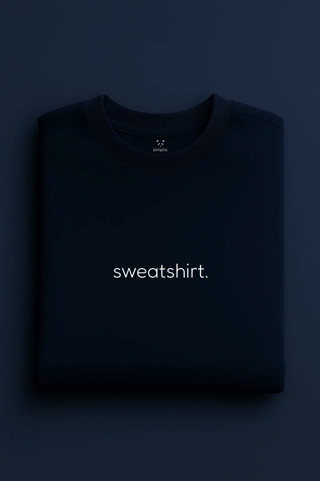 simple. sweatshirt. french-navy.