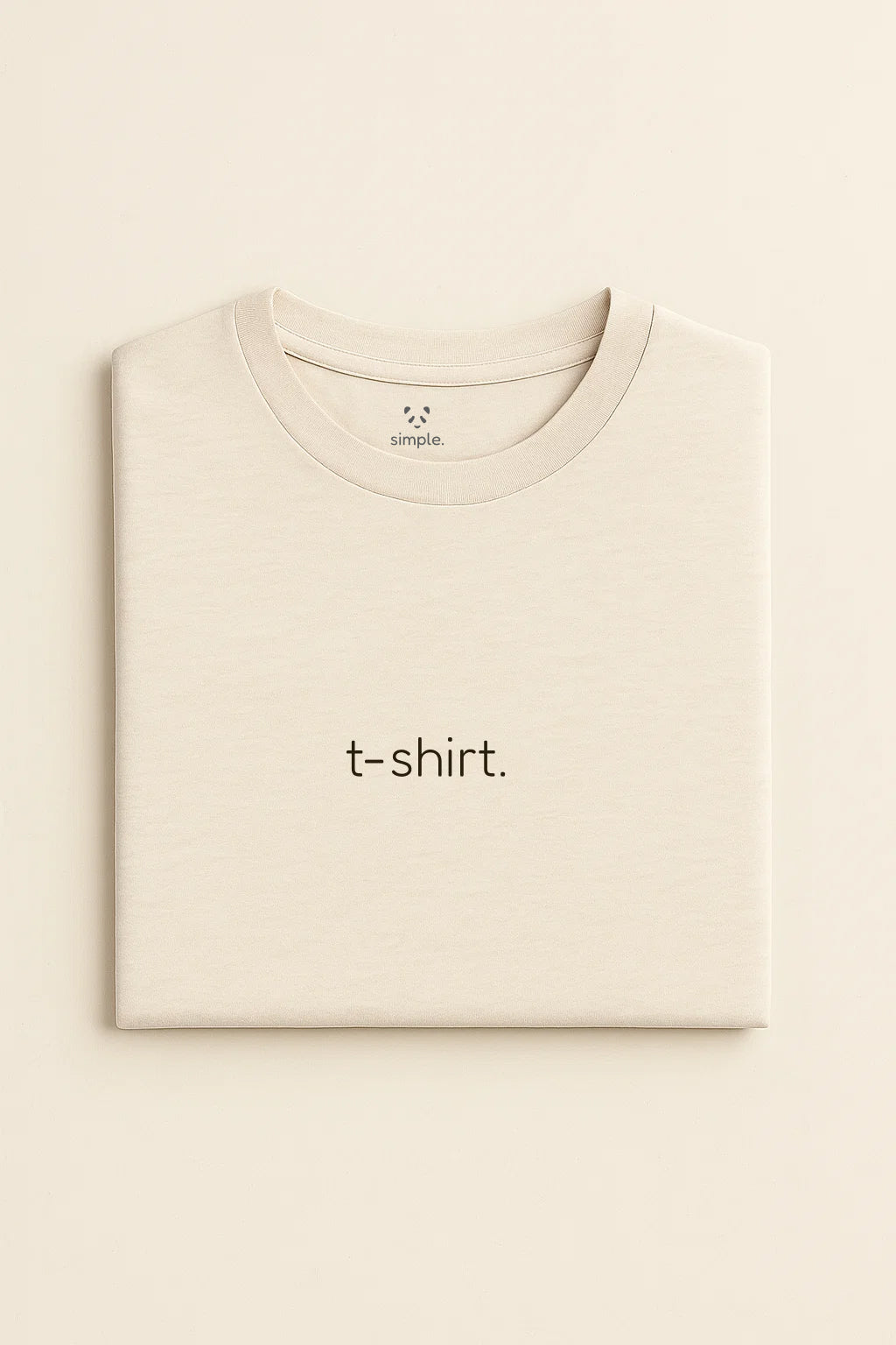 simple. t-shirt. natural-raw.