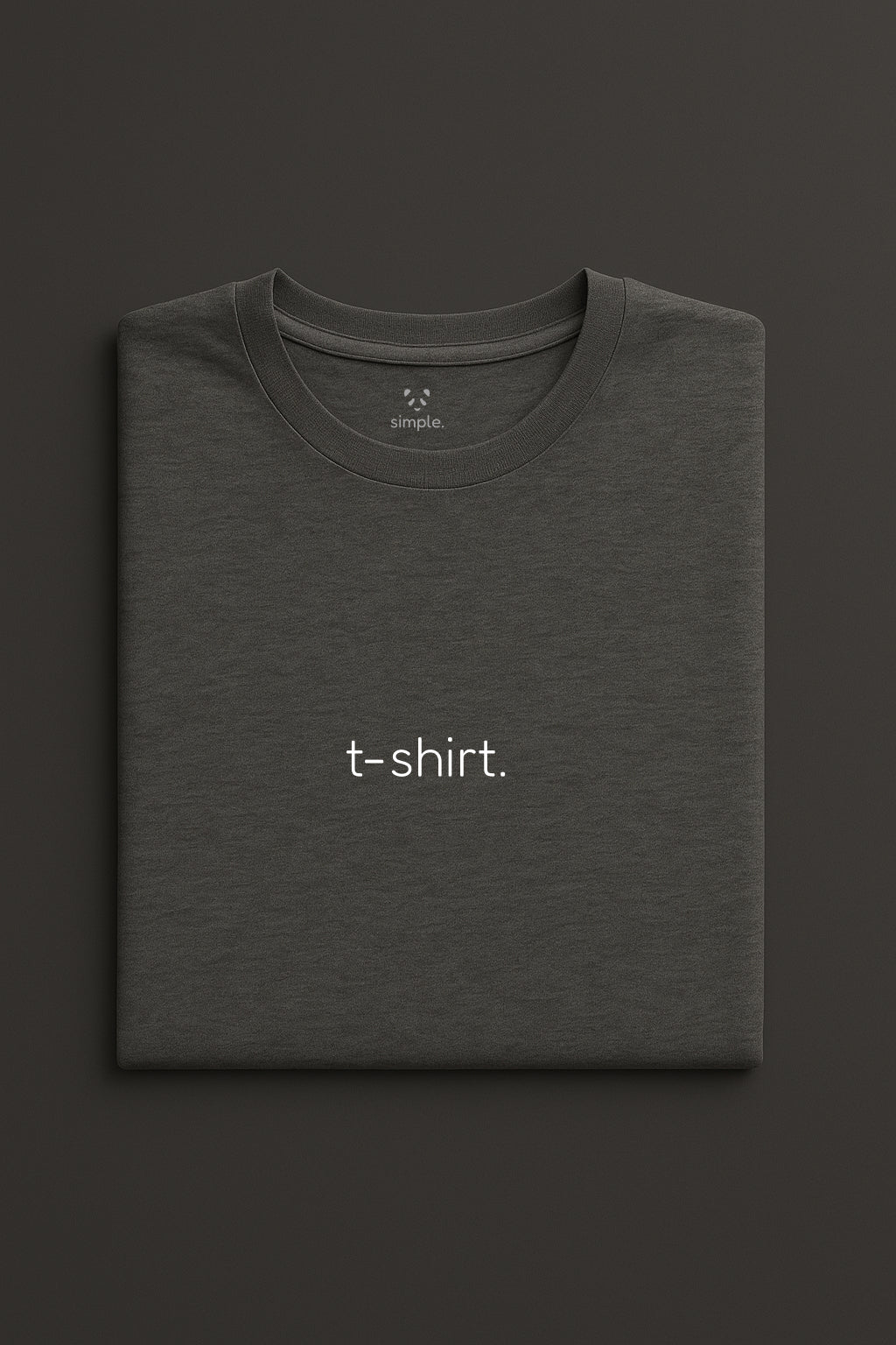 simple. t-shirt. dark-heather.