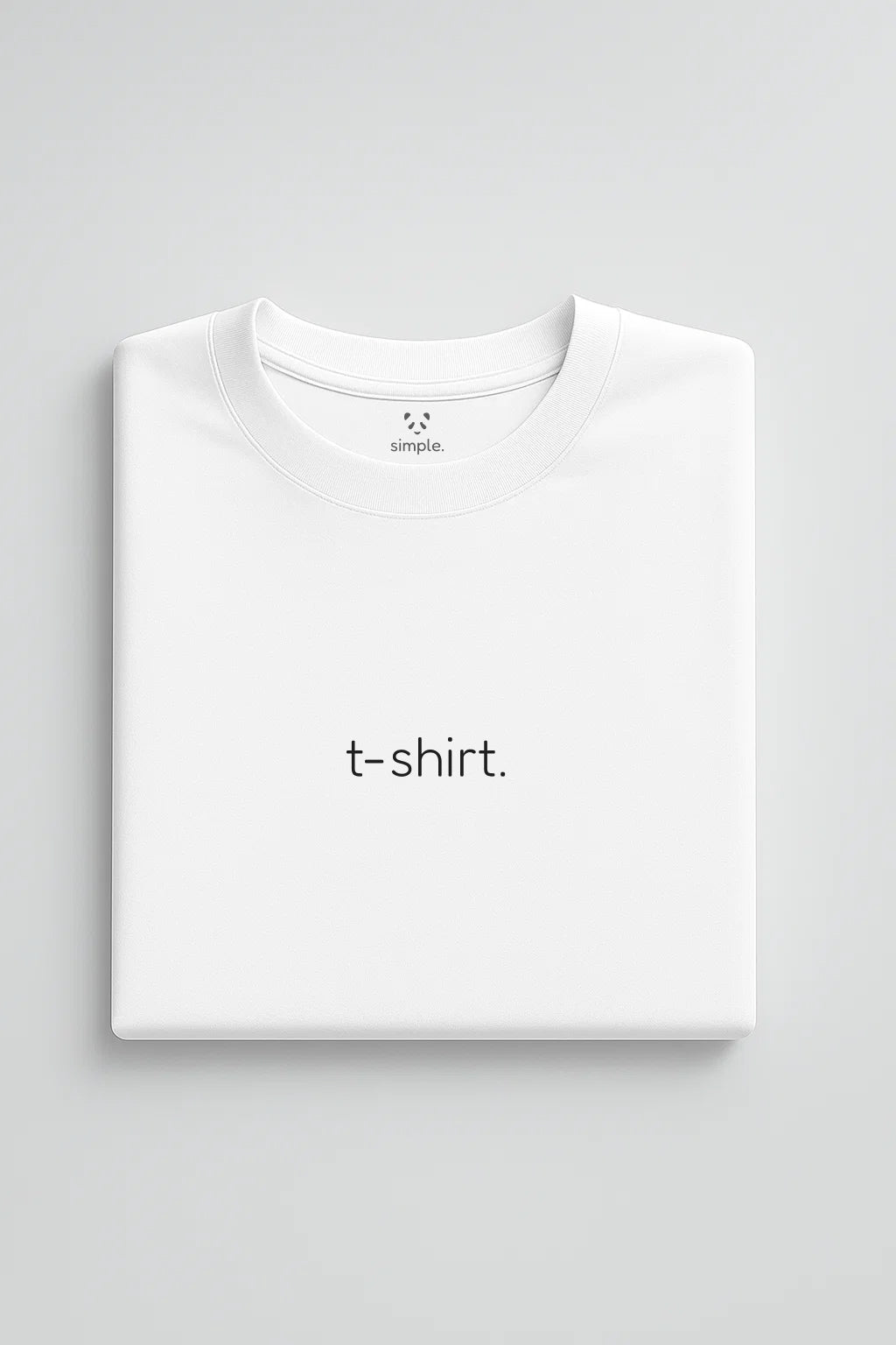 simple. t-shirt. white.